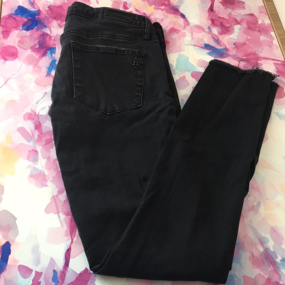 Articles of Society Distressed Black Skinny Jeans